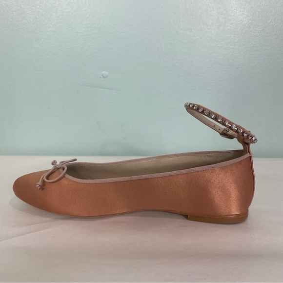 Anthropologie Guilhermina Embellished Pink Ballet Flats Sz 7‎ - Picture 3 of 10